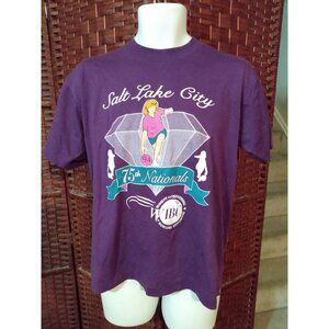 Vintage 90s WIBC Nationals bowling T shirt Women's Bowling Congress Retro Large